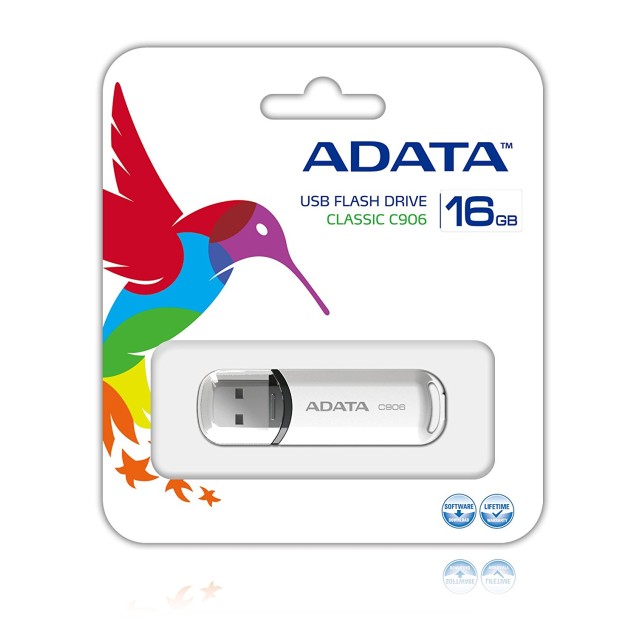 Memorie USB 8GB ADATA C906 White -etelecomanda.ro